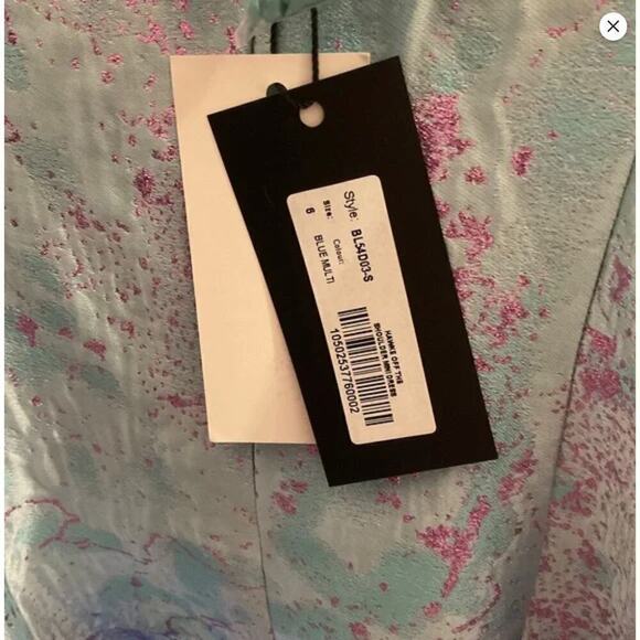 Black by Bariano Hawke Off The Shoulder Minidress - Sz 6 - NWT - Picture 6 of 7